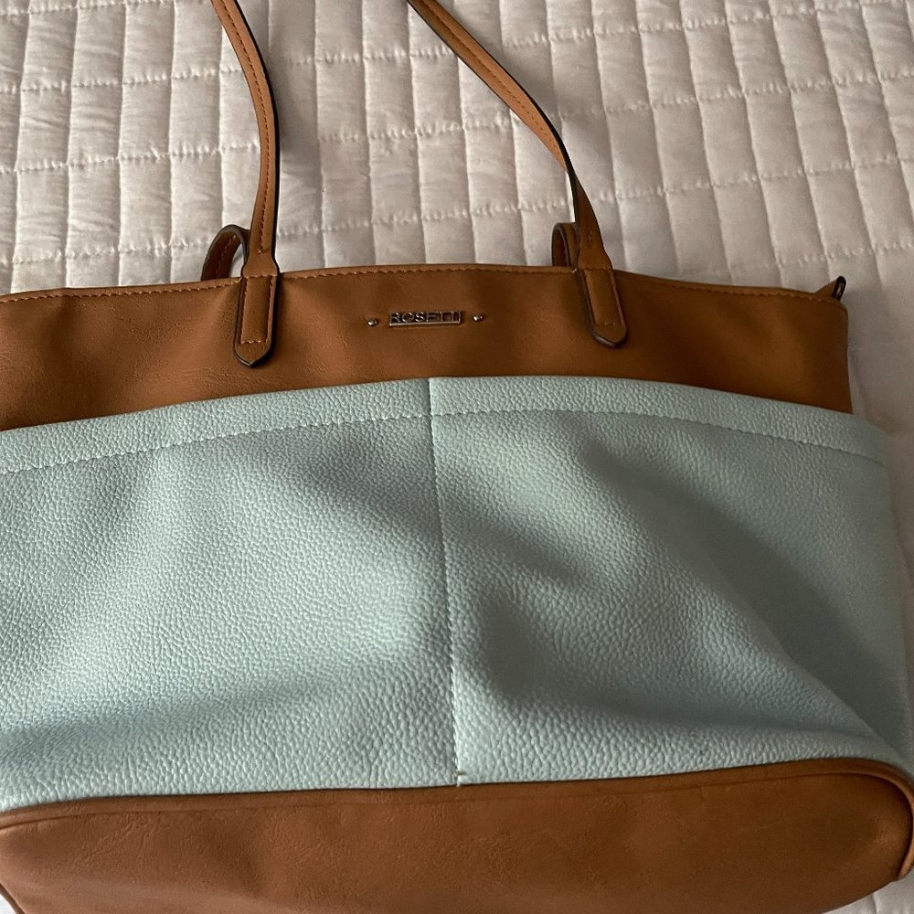 Blue & Tan Bag